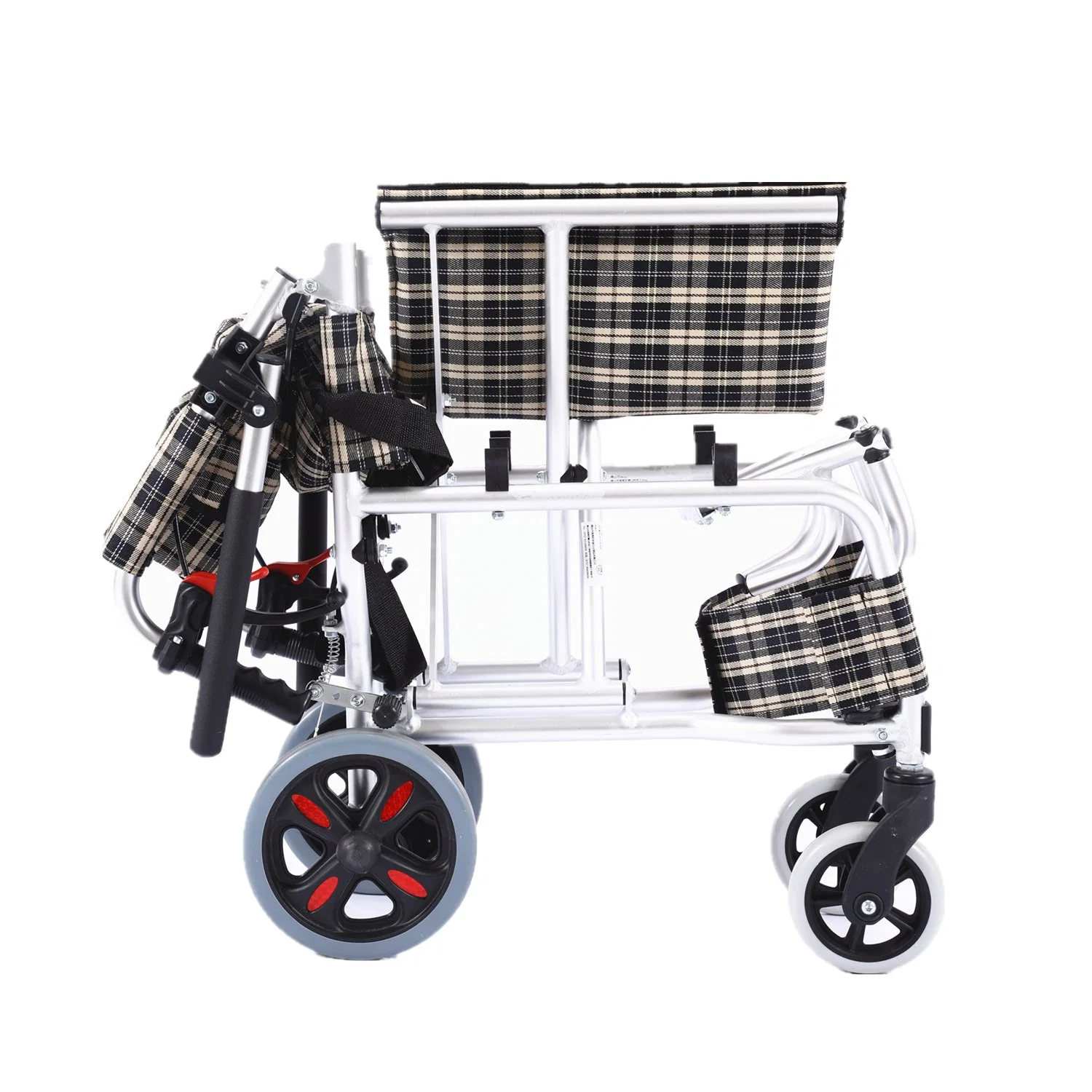 Manual Wheelchair Sell Well Hospital Elderly Height Adjustable Manual Foldable Wheelchair