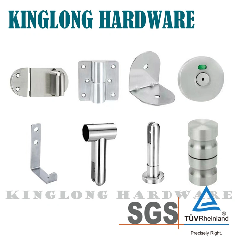 Stainless Steel 304/201 Bathroom Furniture Accessories Building Material Sanitary Ware Shower Partition Toilet Cubicle Set