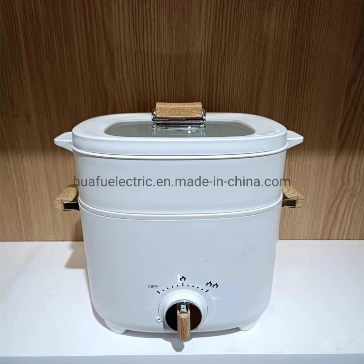 Cocina eléctrica 2.5L sartén eléctrica Cocina Rápida Cocina Multi olla de cocina Electrodomésticos Hogar