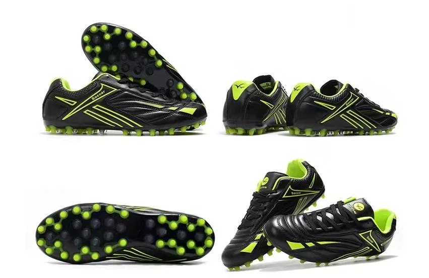 High quality/High cost performance Leather Upper Soccer Shoes Indoor Outdoor Football Shoes