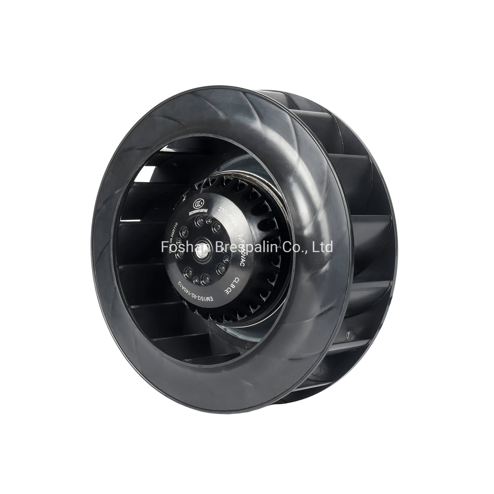 250mm AC Motor Backward Curved Blower for Air Curtain