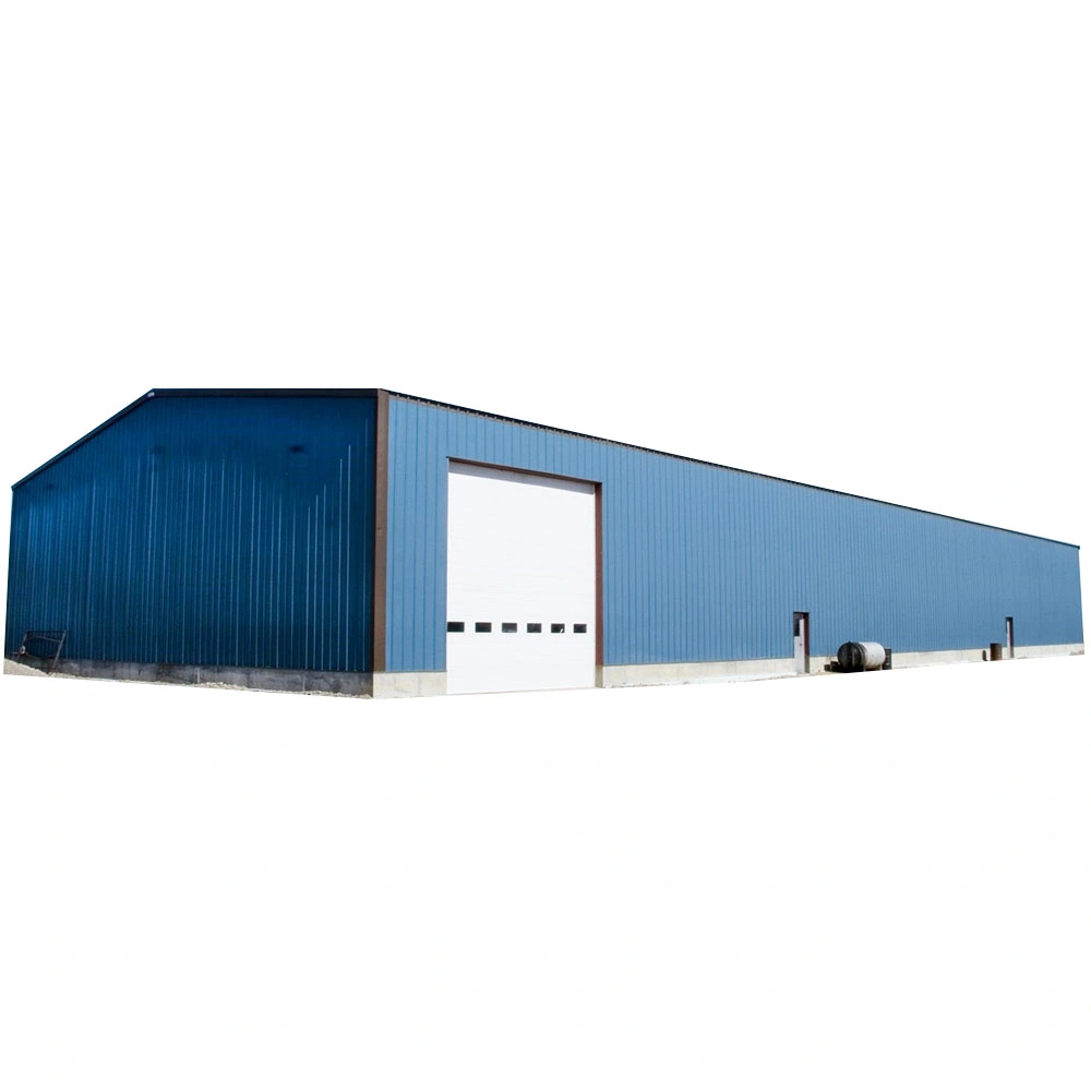 Prefabricated Steel Structure Warehouse Storage with Glass Wool Sandwich Panel Insulation