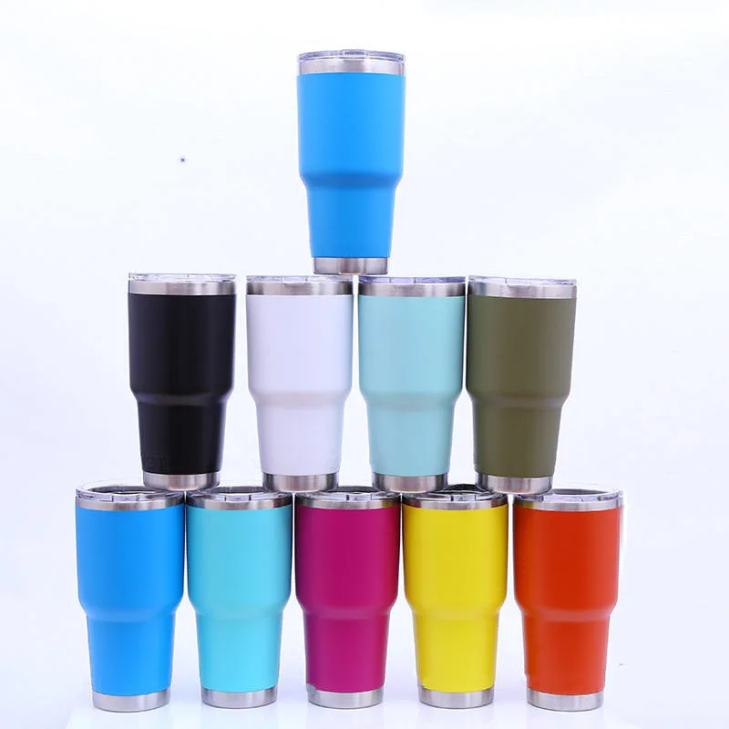 Fábrica vende directamente Tumbler 30oz tazas Café aislado de acero inoxidable Tazas de café con aislamiento de doble pared al vacío