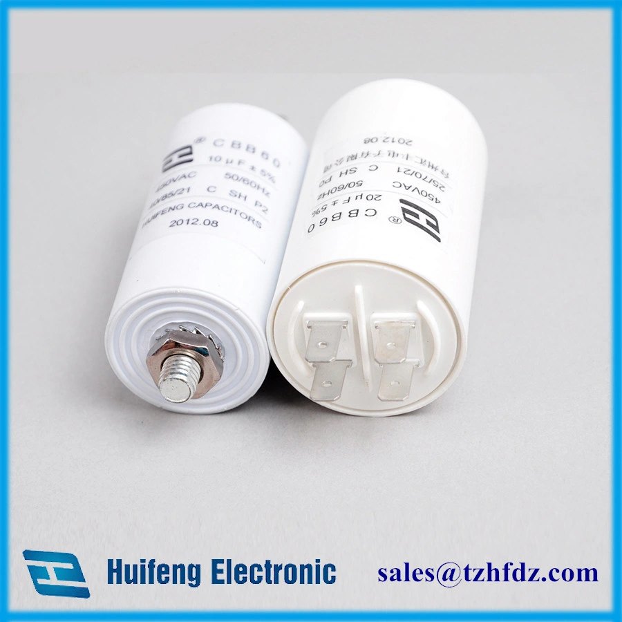 Cbb60 High Voltage Capacitor Motor Run Capacitor with Pins