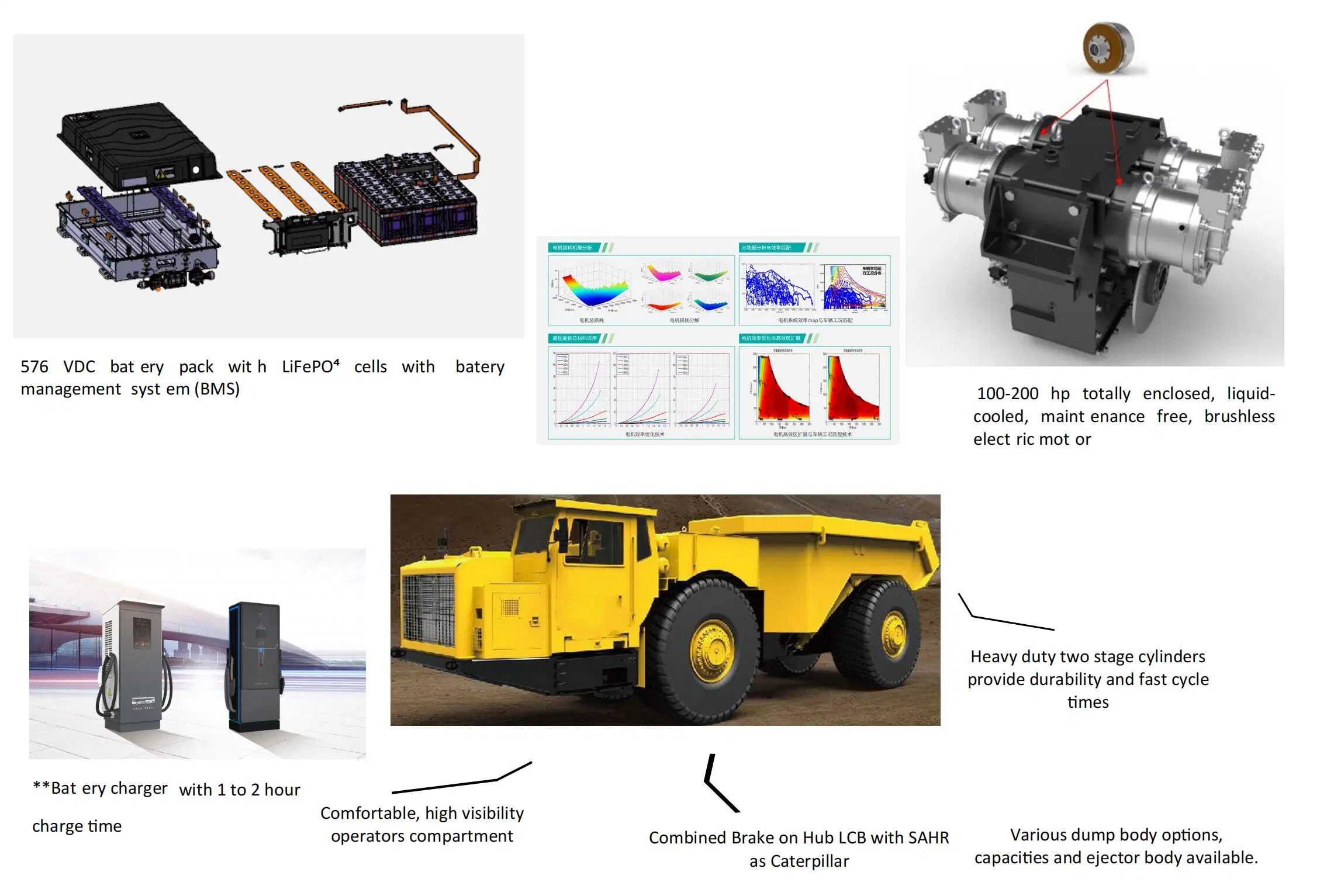 New Energy Power Battery Type Electric Mining Truck Underground Dump Truck