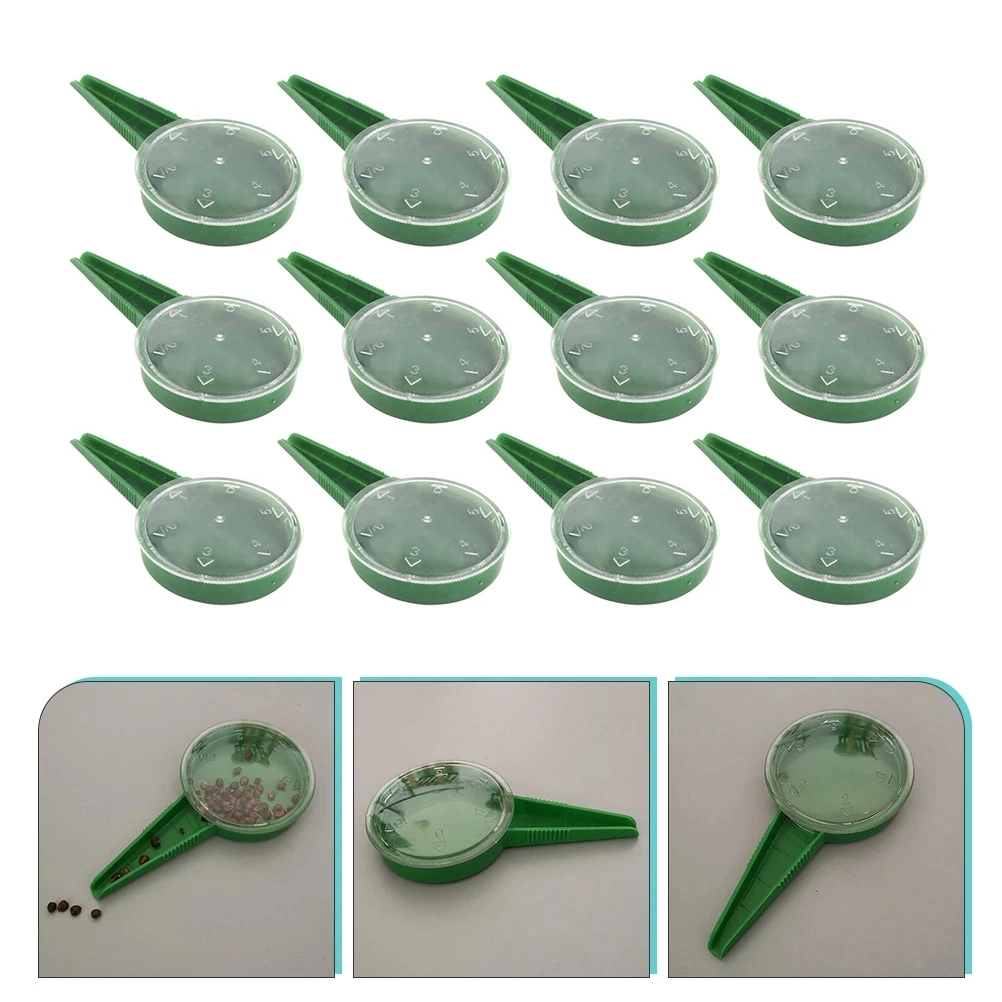 Adjustable Size Seeder Dia Dispenser Sower Seeder 5 in 1 Plastic Disseminator Farm Garden Plant Supplies Tool