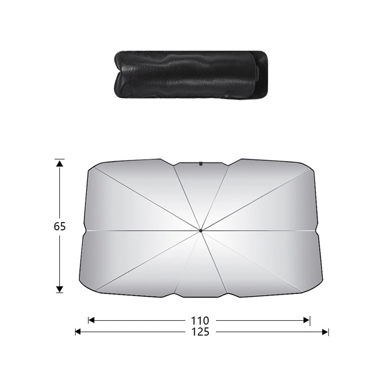 Heißer Verkauf Sommer Auto Front Windschutz Sonnenschutz UV-Strahlen Hitzevisier Schutz Faltender Reflektor Regenschirm