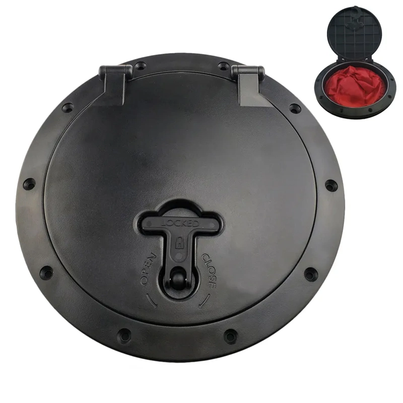 Kayak Product Screw Lid Black 8 Inch Kayak Round Hatch for Kayak Boat Fishing Rigging