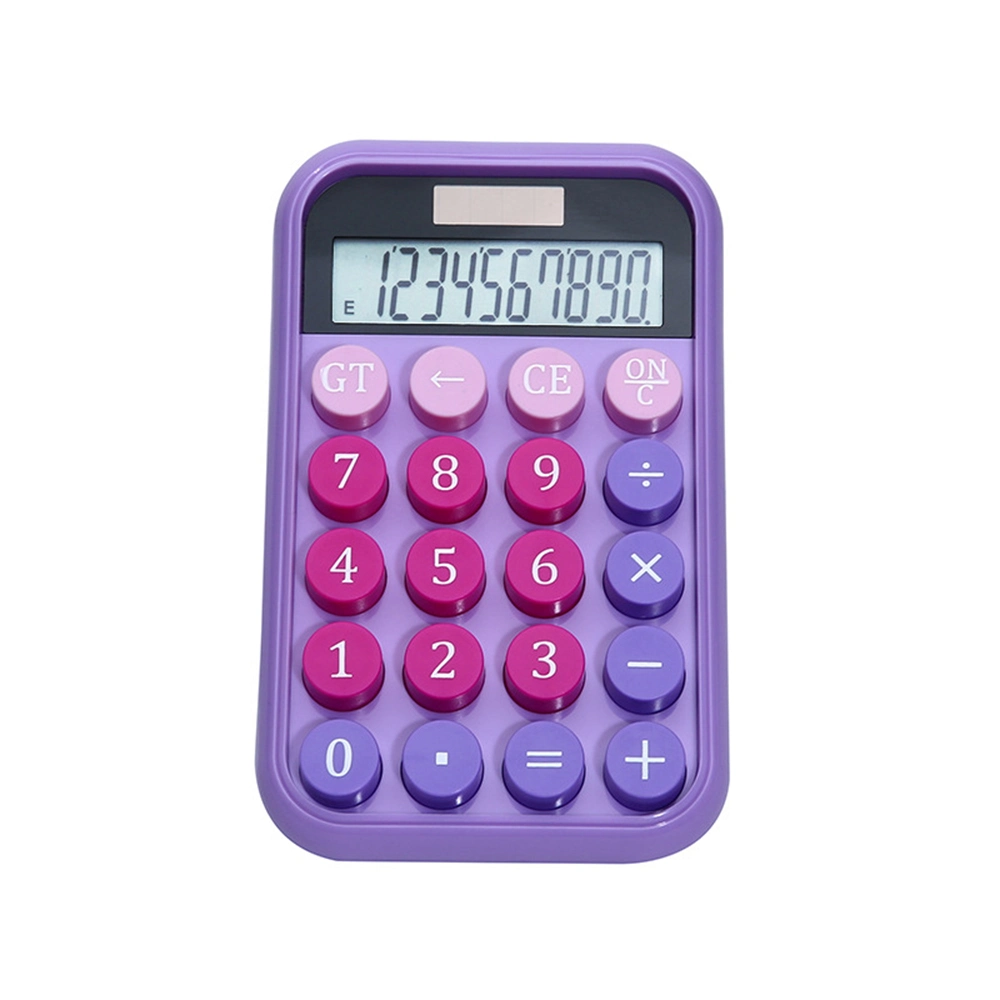 Bunte Student Digital 10 Digit Desktop Calculator Weihnachtsgeschenk Promotion Rechner