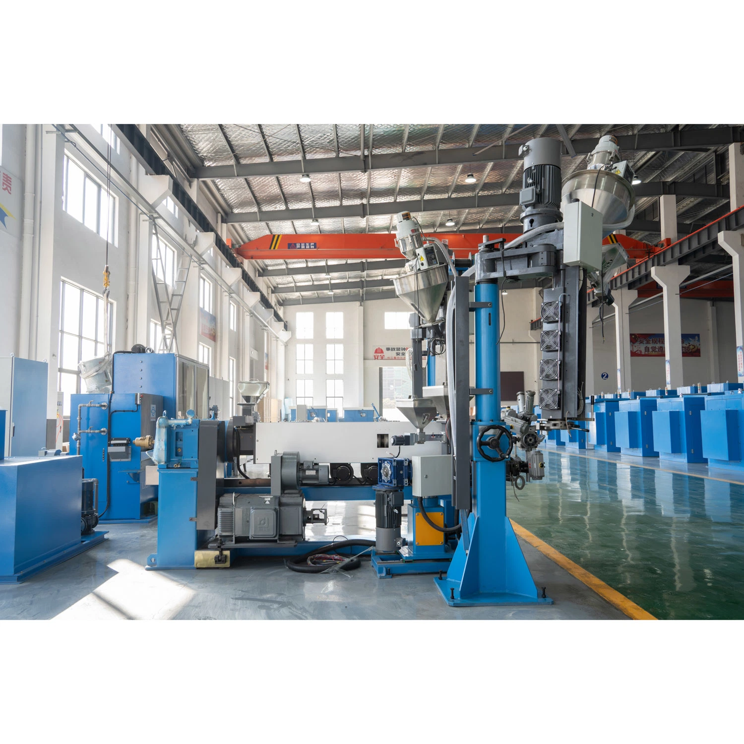 Wire and Cable Jacket Sheath PE PVC Extruding Extruder Extrusion Making Machine