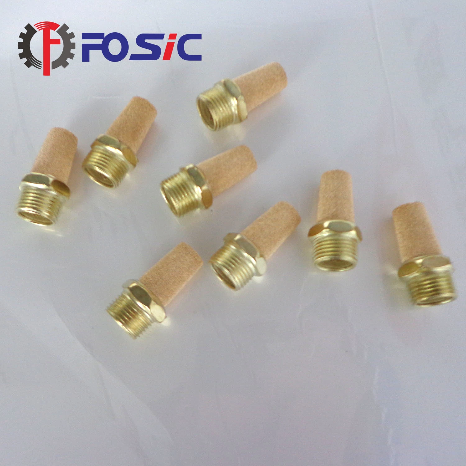 Durable in Use Copper Muffler Head Quick Pneumatic Muffler Noise Connector Tube Fitting