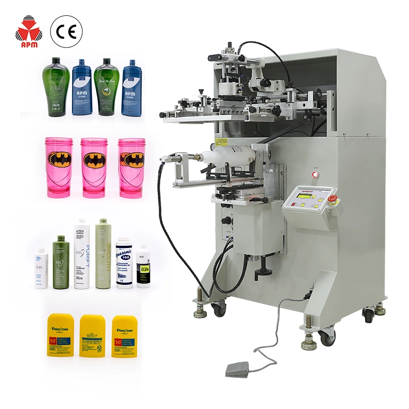 S250fro Perfume Glass Round Oval Square Bottle Semi-Automatic Screen Printing Machine