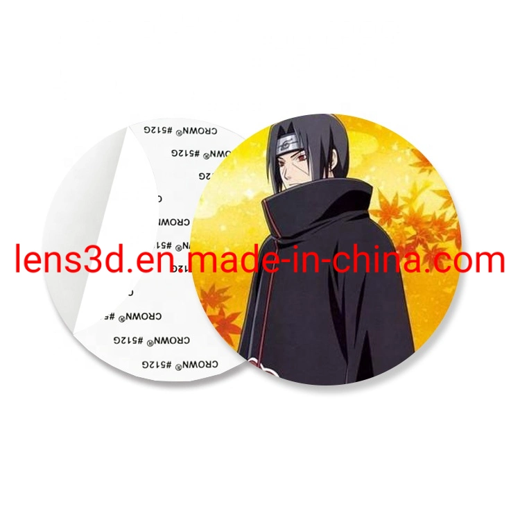 Custom Printed Full Color 3D Anime Characters Lenticular Stickers