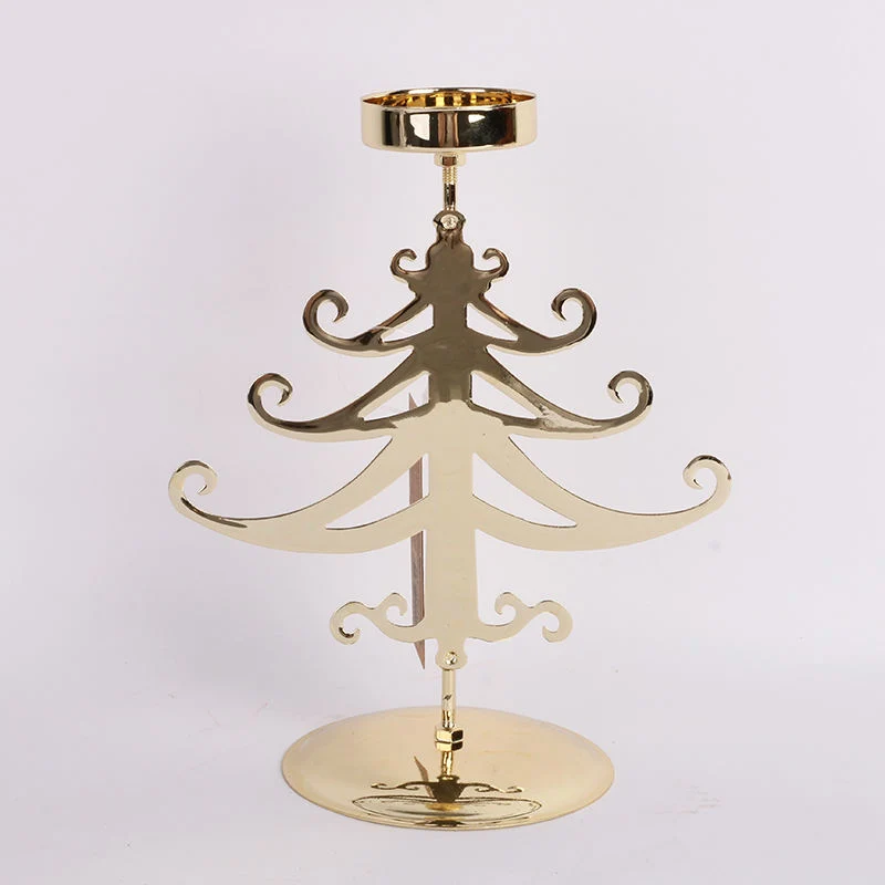 15cm Christmas Shiny Gold Hollow-out Tree Top Star with Decoration