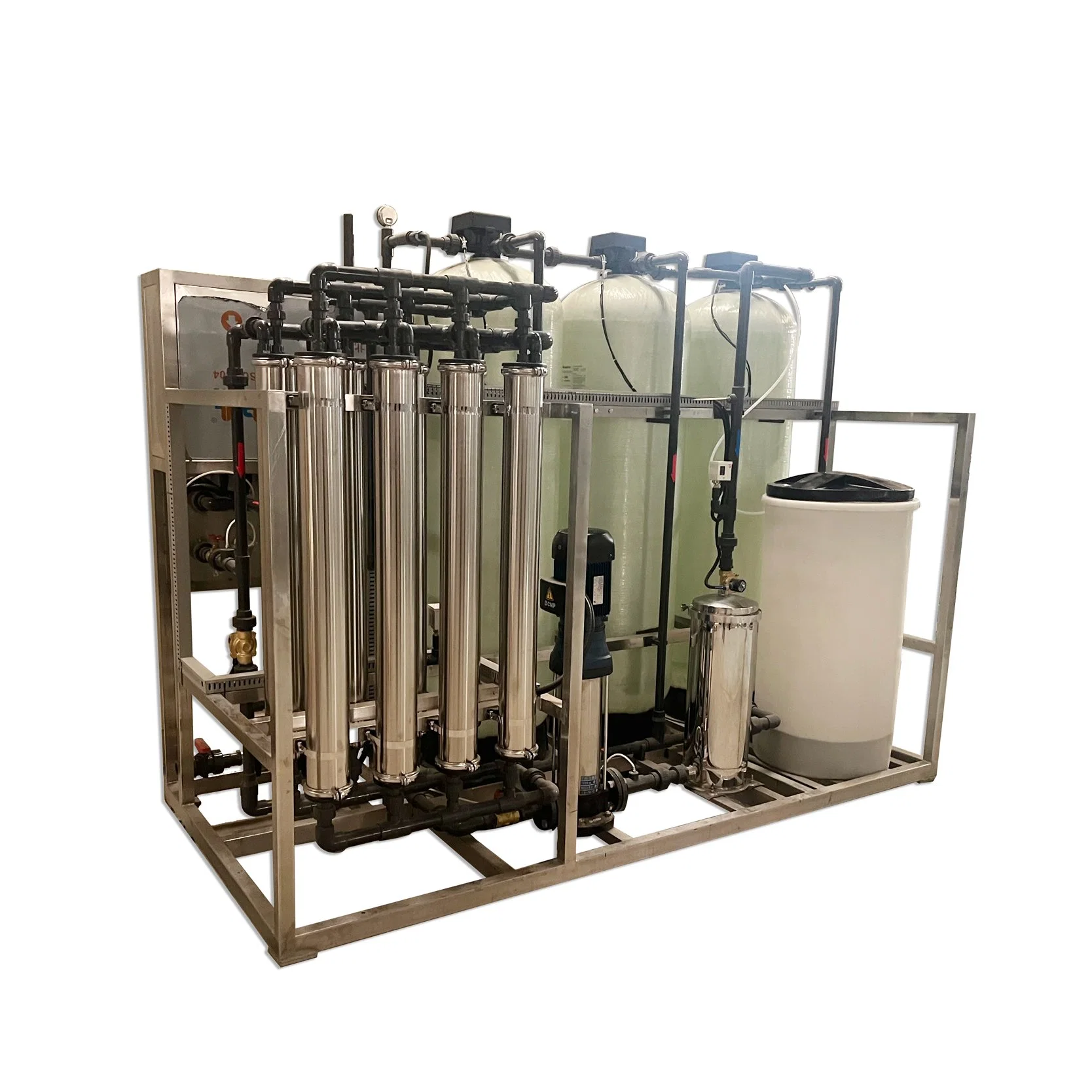 RO Water System UV Light Steel RO Frame Umkehrosmose Wasserfiltersystem Ozon RO Wasseraufbereitungsanlage