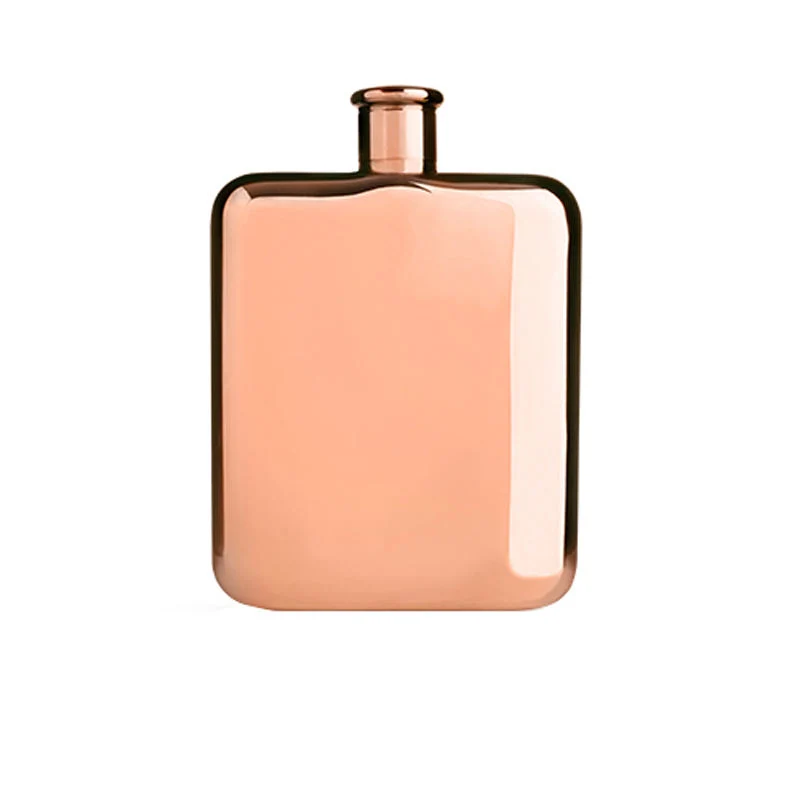 Acier inoxydable 5oz 6oz cuivre doré argent Whisky de haute qualité Vodka Metal Hip Flask