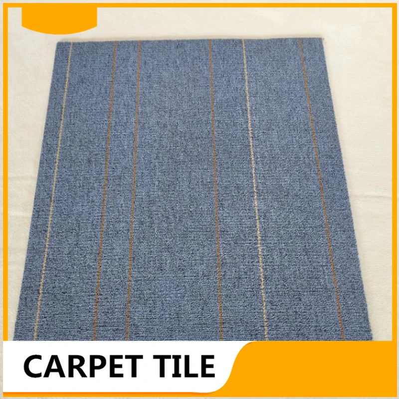 Anti-Slip PVC Backing Stair Treads Level Loop Carpet Tile