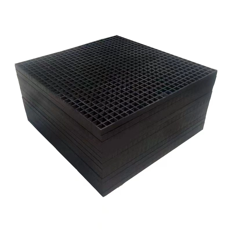 High Load Ability 50mm Black Fiberglass Reinforced Plastic Grating Sheet for Garden Walkway