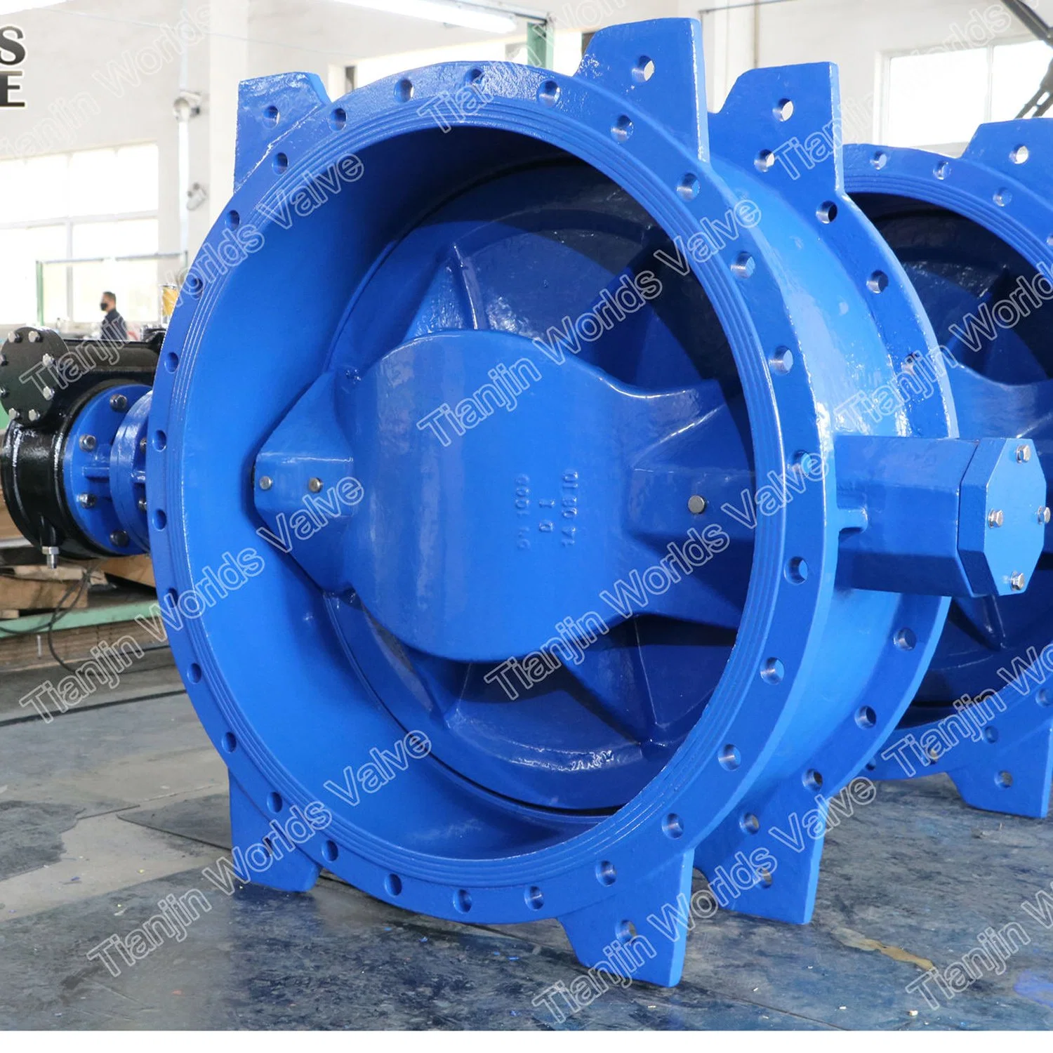 Double Eccentric Flanged Butterfly Valve with EPDM NBR Rubber Seal