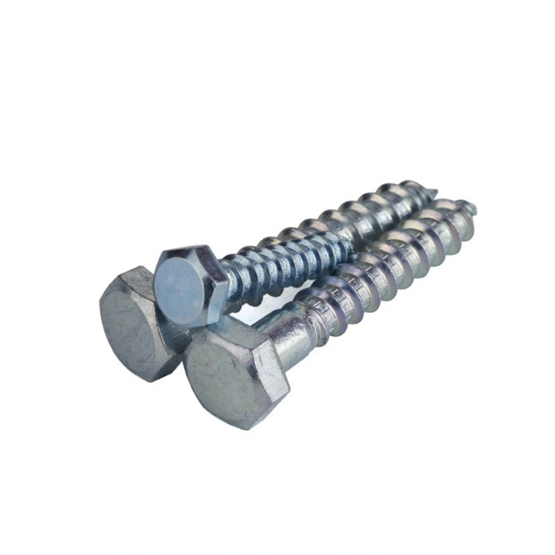 DIN 571 Zinc Plated Hexagon Head Wood Screw