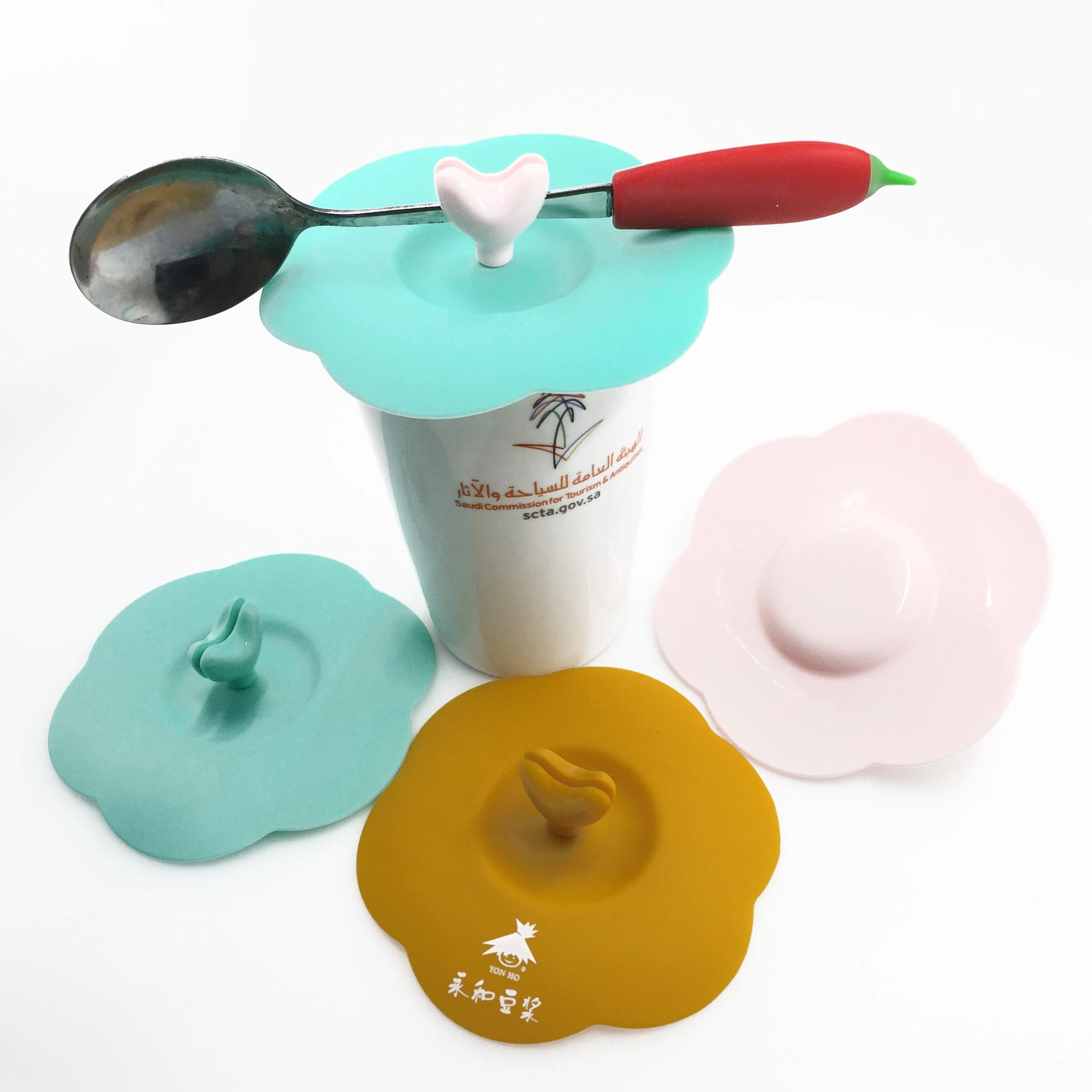 Dust-Proof and Leak-Proof Silicone Cups Mugs Lids