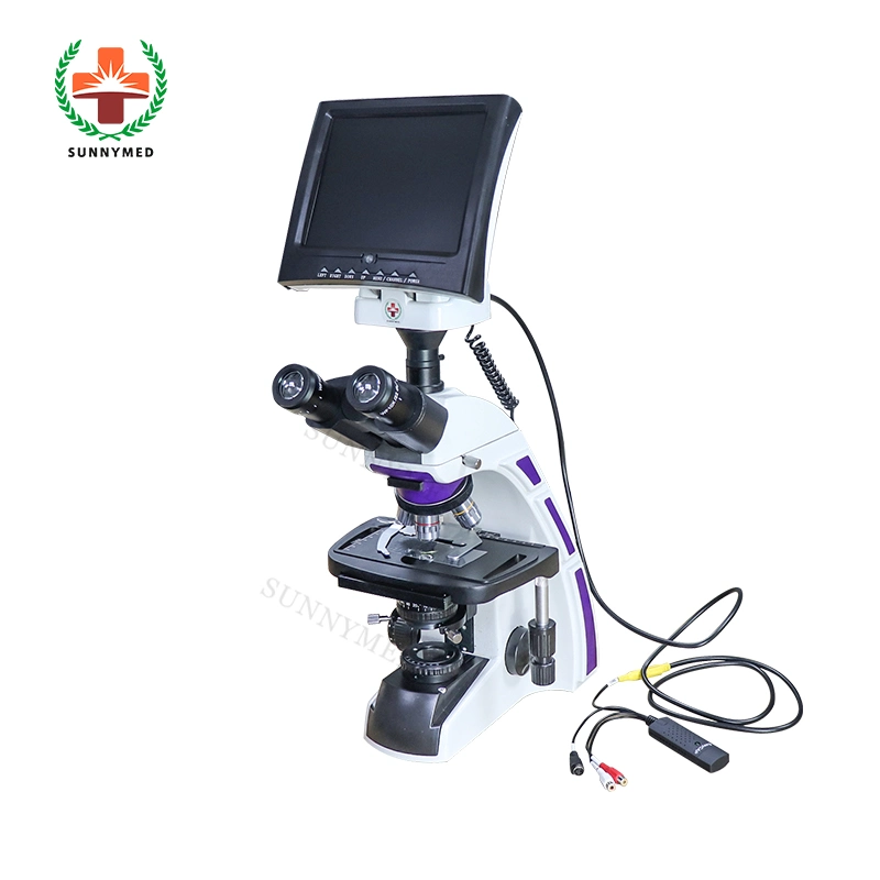 Sy-B129t Lab Hospital Digital LCD Display Screen Binocular Microscope for Sale