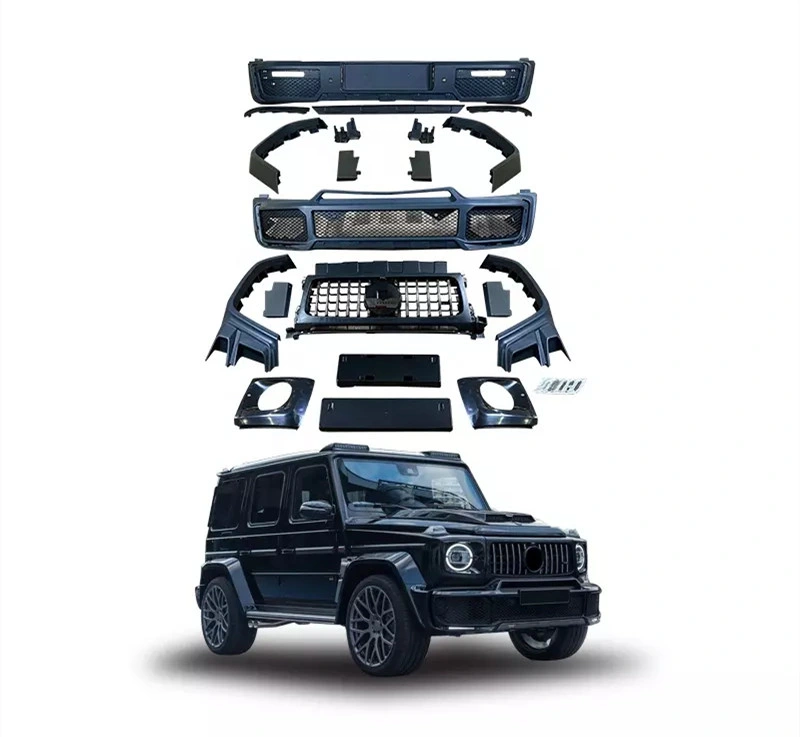 Mercedes Benz G Class B Style Upgrade Body Kit with Wheel Trims Front Rear Bumper Grille PP Material (Year 2019+ W464 Upgrade to W464 B Style)