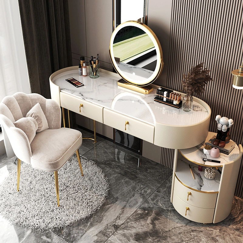 Meuble-lavabo à maquillage en bois, bureau, dressing, tabouret de table avec Tiroir