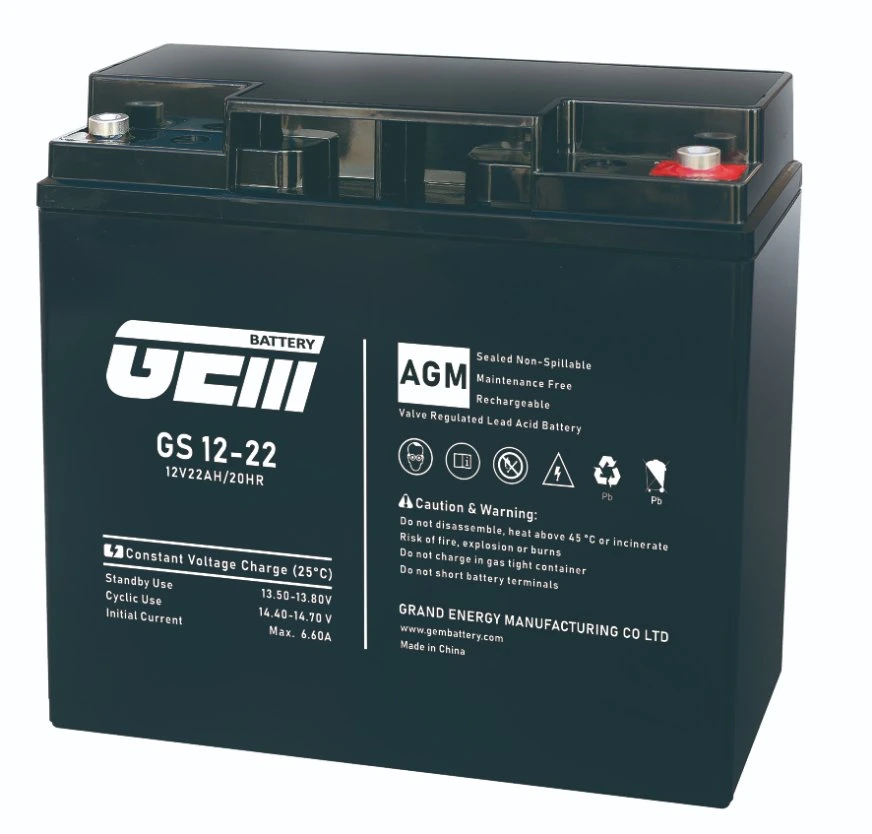 GEM 12V22ah wartungsfreie Bleiakkus mit versiegelter Batterie Für USV/Alarmanlage/Sicherheit