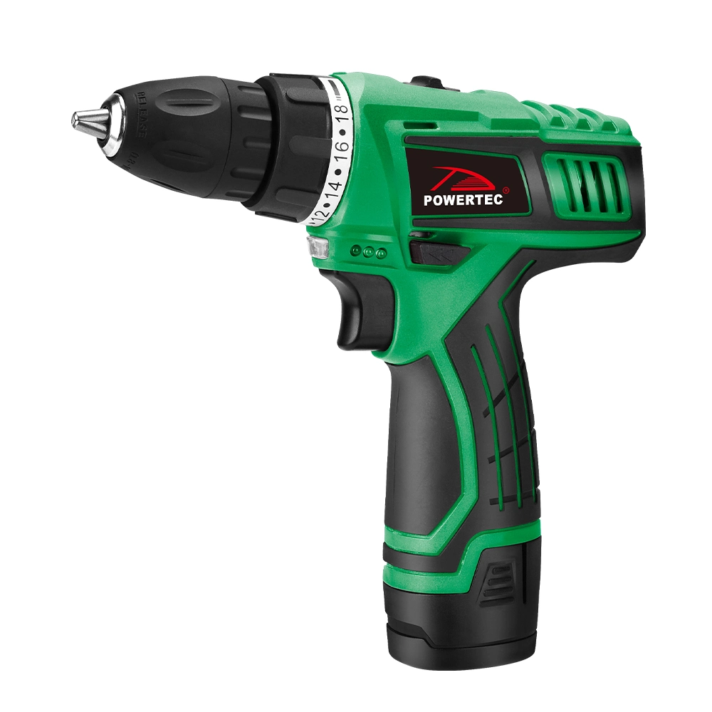 Powertec Brushless 12V Lithium Rechargeable 0.8-10mm Two Speed Cordless Power Drill