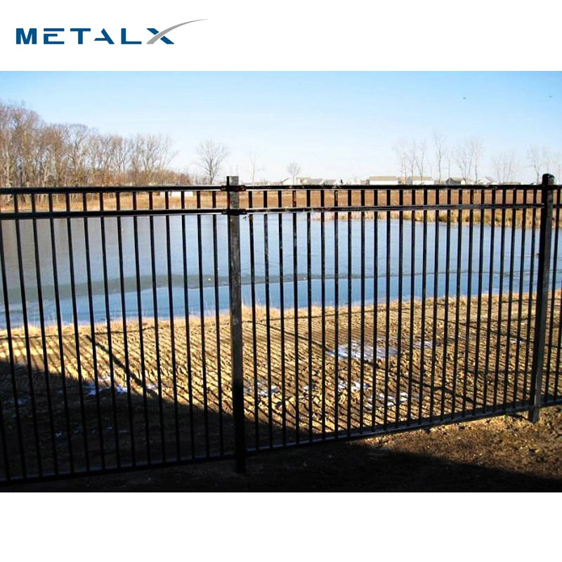 Galvanized Steel Security Fence Ornamental DIY Steel Fences Round Steel Fencing Post