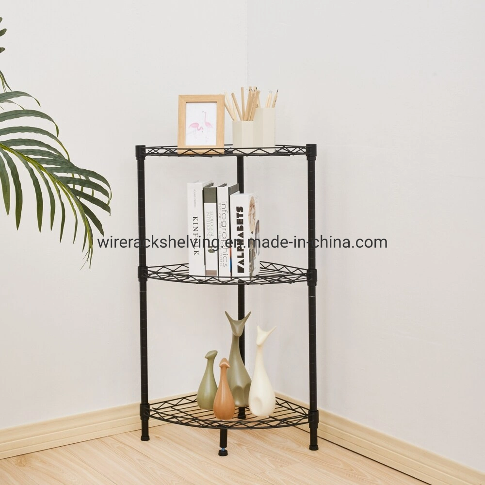 Chrome Wire Simply Corner Unit with 3 to 5 Tier for Expand Your Life