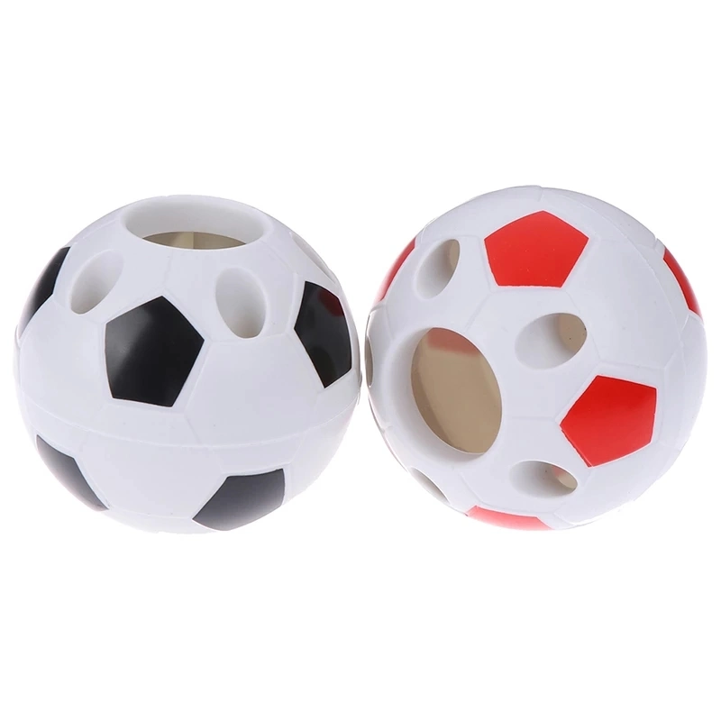 Accesorios para herramientas de forma de fútbol portalápices cepillo de dientes de forma de fútbol Soporte de bastidor de sobremesa