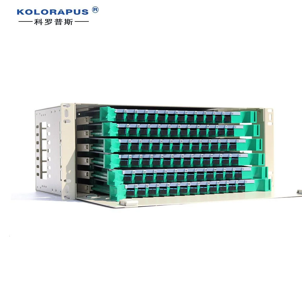 Sc 72 portas Fiber Optic Patch Panel Optical Distribution Box