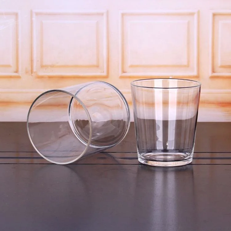 Günstige Glas Glas Glas transparente Kerze Glas maßgeschneiderte Gefäße mit Verpackung Feld