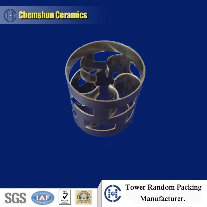 SS304 Metal Anéis Pall Torre como embalagens para líquidos e a distribuição de gás