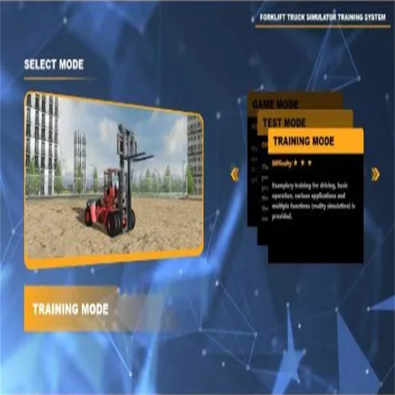 Chinese Forklift & Wheel Loader Simulator for Heavy Earthmonving Construction Equipment