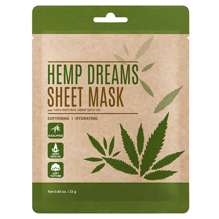 Korean Natural Vegan Formula Hemp Dreams Sheet Mask for Skin Care