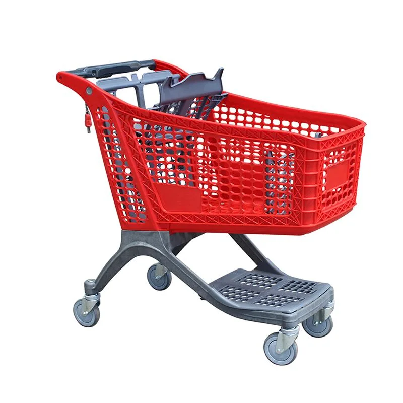 Standard Plastic Foldable Shopping Trolley Cart