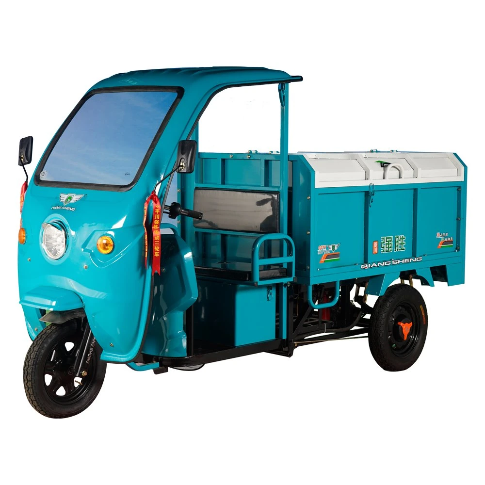 China Made High quality/High cost performance  Qsd Three Wheel Electric Garbage Tricycle Hot Sell Rickshaw for Environment Clean