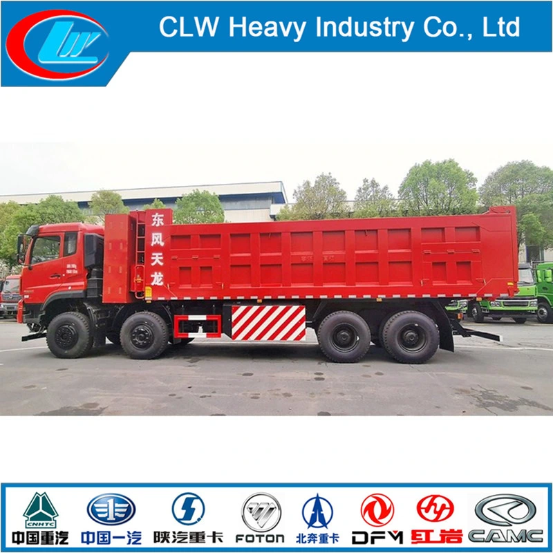 Dongfeng 8*4 CNG Dump Truck Manufacturers Tip Lorry Sales