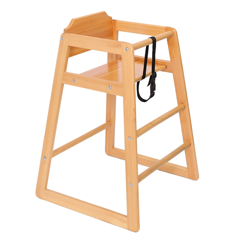 New Style Baby Solid Wooden High Chair Feeding Chair Dining Chair