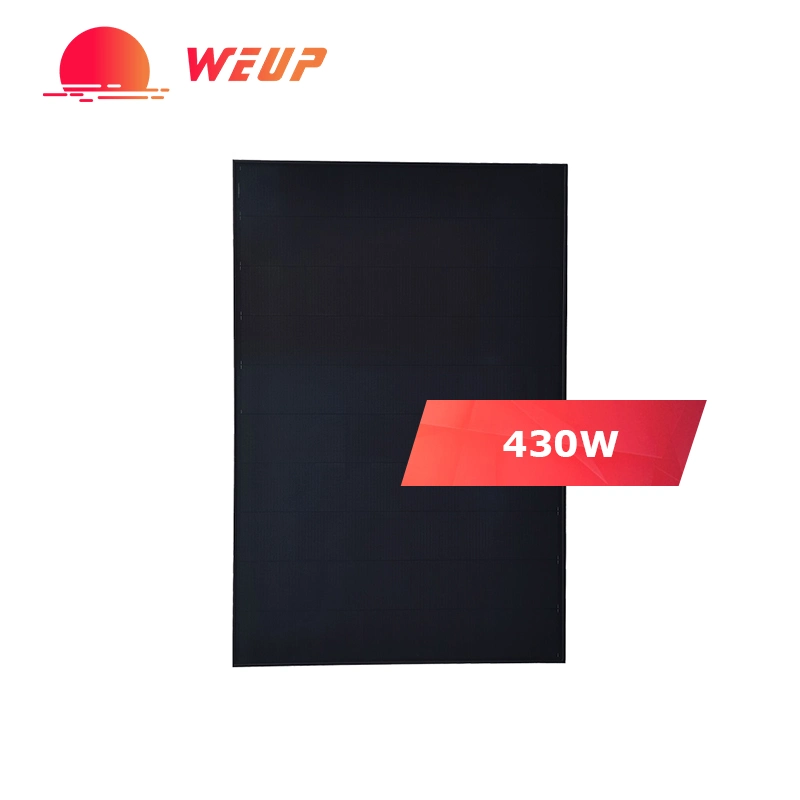 Weup 420W 430W Shingled Full Black Monocrystalline Solar Power PV Panel