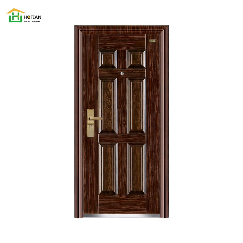 Steel Security Door Cheap Metal Entrance Front Door Design Steel Exterior Main Gate for Home