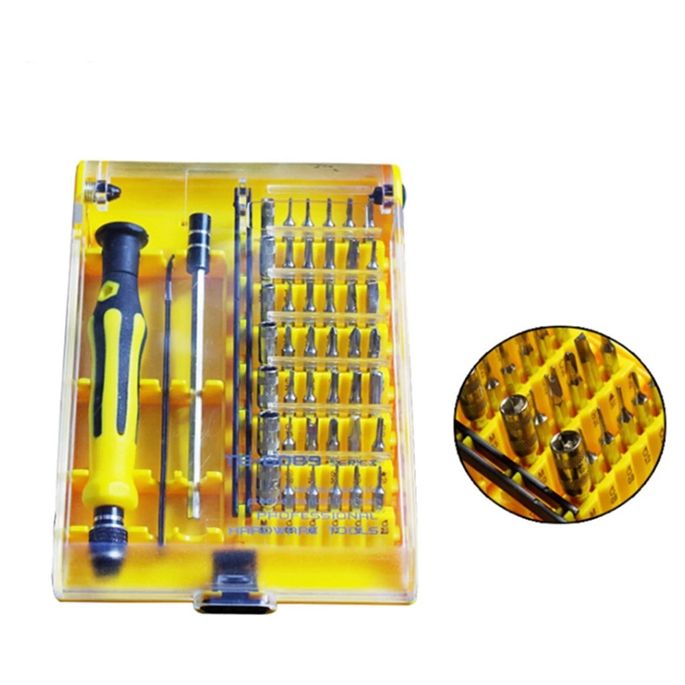 45 in 1 Telecommunications Watch Repair Tool Combination Multi-Purpose Screwdriver Screwdriver Set