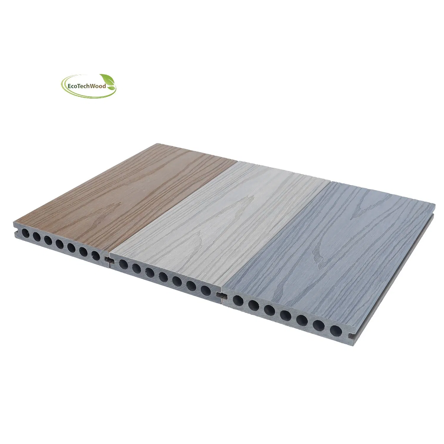 Composite Decking Co-Extrusion Decks WPC Capped Hollow Decking From China 2023