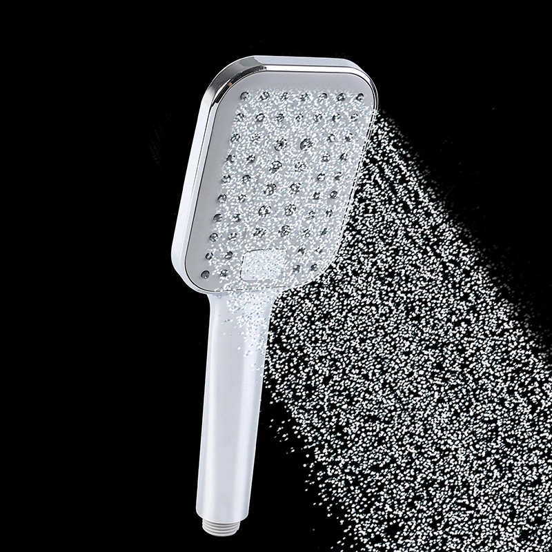 3 Spray Settings Square Water Tap Mixer Sanitary Ware Hand Shower Head