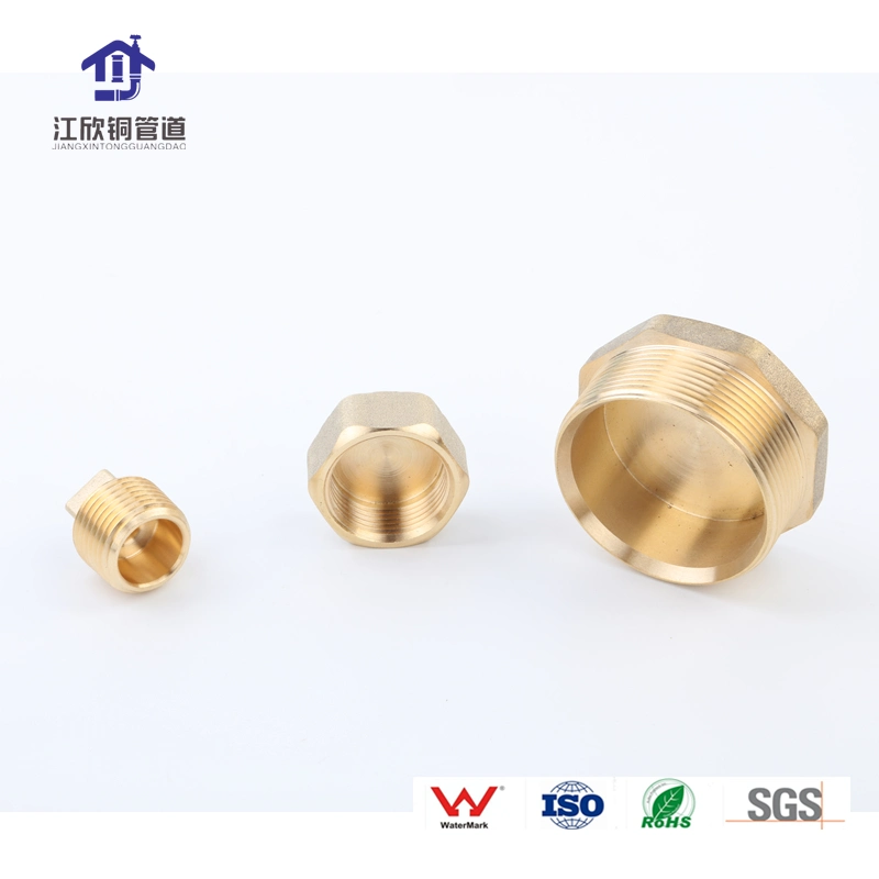 Copper Brass Nut Plug Cap Tee Elbow Connector Pipe Fitting