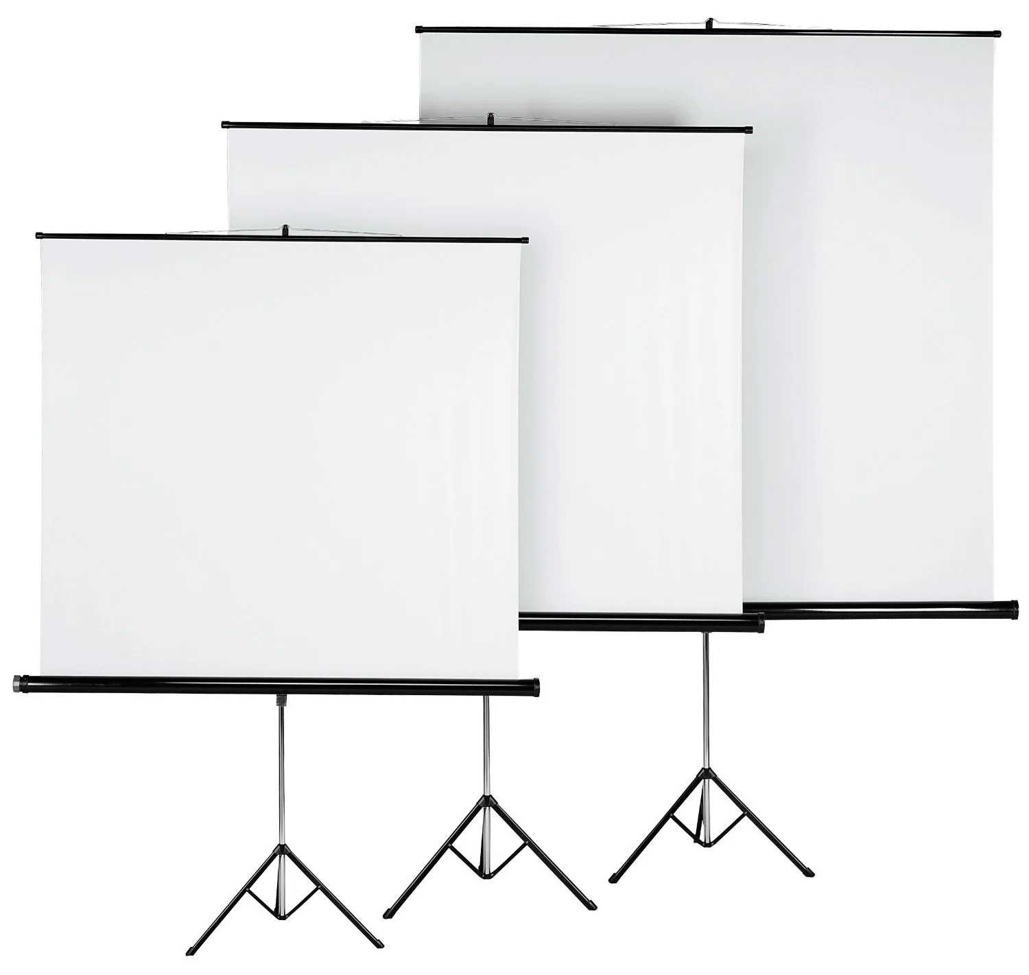 72" Tripod Projection Screen with Matte White Fabric