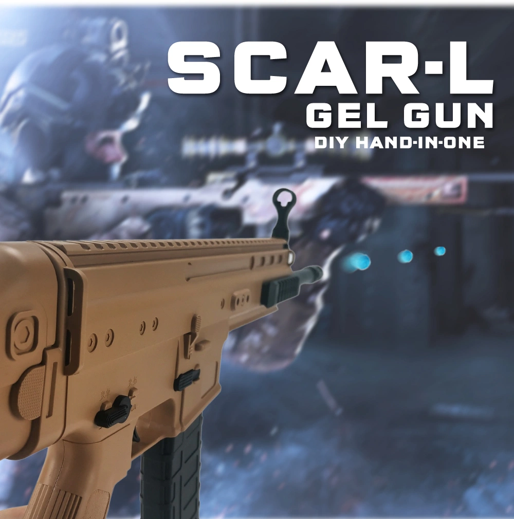 Desert Yellow Electric Gel-Blasters pistola Scar-L pistola de balas de agua tiro Bala seca